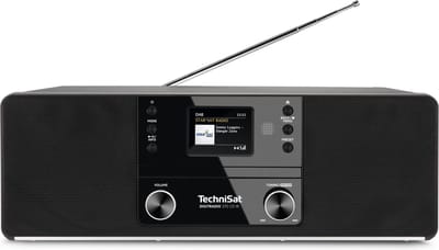 TechniSat DIGITRADIO 370 CD IR Radio DAB+, DAB, VHF (FM), Internet WiFi, Bluetooth, CD, USB, Internetradio Incl. afstandsbediening Zwart