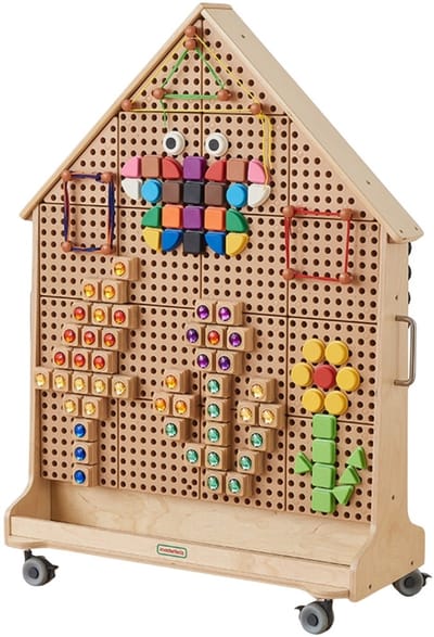 Masterkidz Houten Stambord Vrijstaand Xxl In De Vorm Van Een Huis