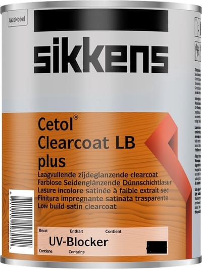 Sikkens Cetol Clearcoat LB Plus - 2,5 l - 10-14 m²/l - Kleurloos