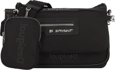Desigual Schoudertas Poketis Guiza Across Body Bag Black Zwart