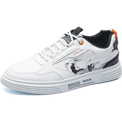 Veelzijdige chunky sneaker met dikke zool voor heren Nieuwe trend Mesh vetersluiting Ademend Casual sportschoenen Verhoogde zachte zolen 39 white