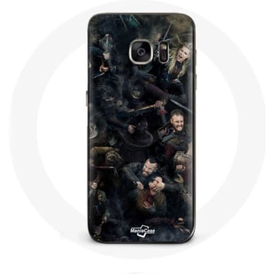 Coque pour Samsung Galaxy S7 Vikings Teaser Saison 6 Affiche Personnages Art