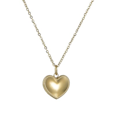 Marama - ketting Golden Heart - damesketting - RVS - 18K gold plated - nikkelvrij - liefde - Valentijn