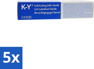 5 x K-Y Glijmiddel 82 gr - K-Y Bevochtigingsgel - Glijmiddel - Waterbasis - Bevochtigingsgel - Intiem Gebruik