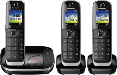 PANASONIC KX-TGJ323GB Triple DECT - headsetaansluiting - beantwoorder - 3 handsets