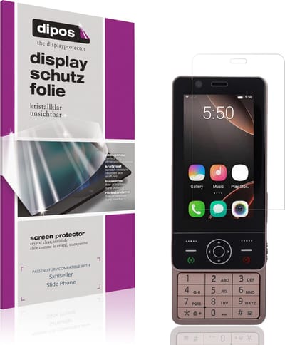 dipos – 4x Beschermfolie geschikt voor Sxhlseller Slide Phone | Krasbestendige & heldere Screenprotector Ultra-Thin