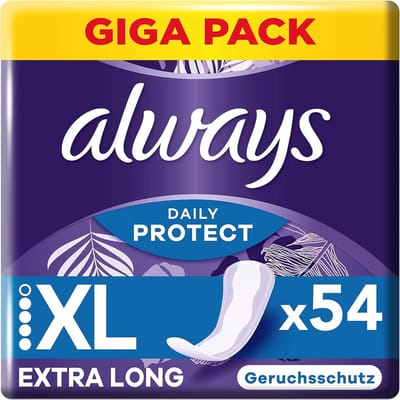 Extra lange inlegkruisjes voor dames, Giga Pack, ademend, flexibel, met frisse geur