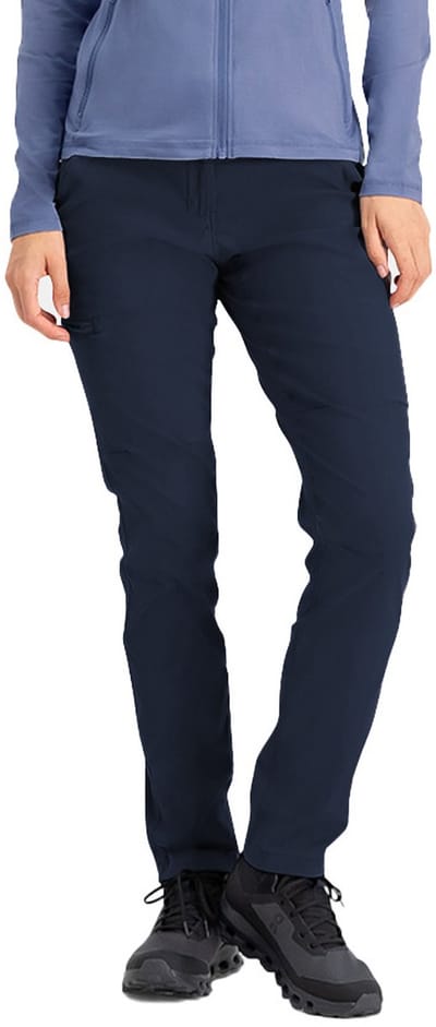 NOMAD® Wandelbroek Dames | M | Donkerblauw | Stretch Stof | Lichtgewicht | Waterafstotend | Sneldrogend | Voorgevormde Knieën