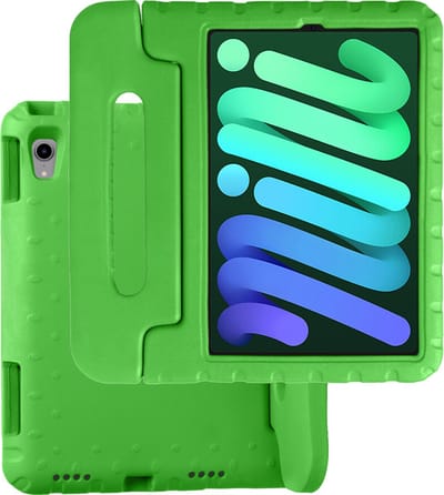 Hoesje Geschikt voor Apple iPad Mini 6 (2021) - 8.3 inch - 6e Generatie - Kinderhoes Shockproof Bumper - Kidsproof Case - Tablet Hoes - Kinder Hoes Cover - Groen