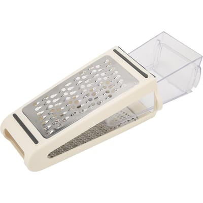 Râpe à Fromage Double Face Récipient Amovible Matériau ABS PS 22x13.5x8.5cm 8.7x5.3x3.3in Râpe Alimentaire pour Cuisine