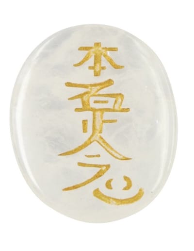 Bergkristal Hon-Sha-Ze-Shon-Nen reiki steen