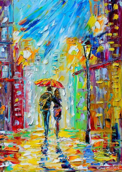 Enjoy Puzzle legpuzzel Rainy Romance in the City - 1000 stukjes.