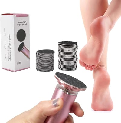 Voetvijl schuurpapierschijven set voor elektrische eeltverwijdering - Pedicure accessoires - Voetverzorging - 60 stuks