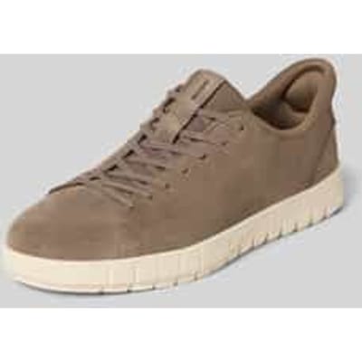 Leren sneakers met labeldetail, model 'FLEXTRIDE PLUS'