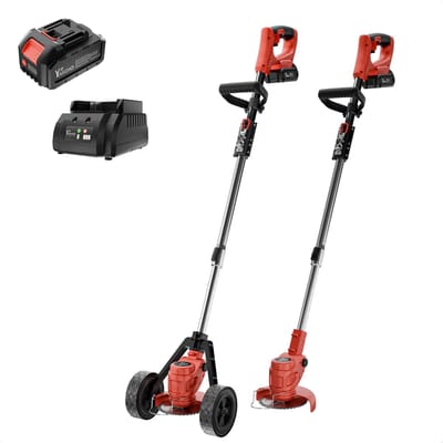 YARDIO Tools® - TGT500W Premium - Grastrimmer - Bosmaaier - Kantenmaaier - Grasmaaier - Elektrische Grastrimmer Bosmaaier - 150mm maaibreedte - 21v incl. 4.0Ah Accu en Snellader