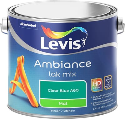 Levis - Ambiance Lak Mat Mix - Clear Blue A60 - Mengverf - 2,5 L