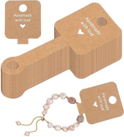 Dailygoods- Armbandhouder Stevig - Sieraden Display - Ketting Display Kaarten - Zelfklevend - Ruimtebesparend - Scheurbestendig Kraftpapier - Sieradenhouder