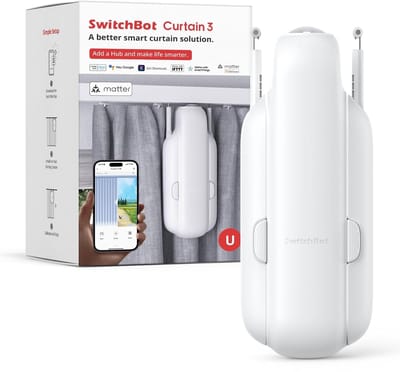 Slimme Gordijnopener U-Rail – Automatisch – Bluetooth App & Timer – Stille Motor – Tot 18 kg