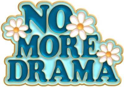 Pin Broche - enamel pin - kledingspeld - No drama