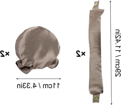 2-delige Set van Warmtevrije Krulsetters - Ideaal voor Lang en Middellang Haar - DIY Haarstyling Tijdens het Slapen met Comfortabele Krulrollers