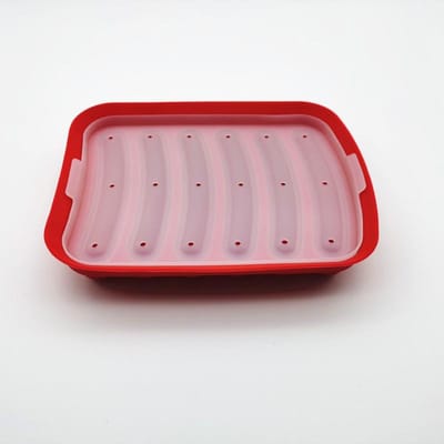 Chien silicone saucisse fabricant bricolage fait main hamburger poêle qualité alimentaire ménage chien saucisse moule à pâtisserie outils alimentaires d'assistance gray