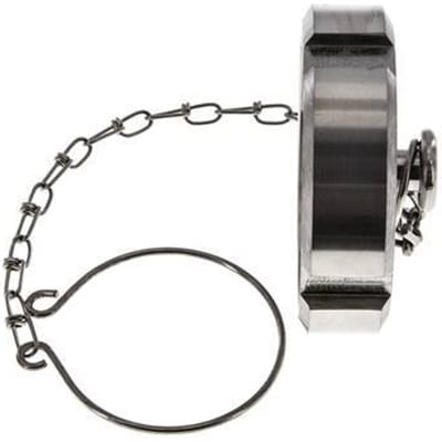 Blindwartel Rd65 X 1/6'' DN 40 RVS 1.4301 NBR DIN 11851 FDA 21 met Ketting