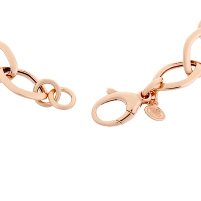 Orphelia ZK-7108/RG - Necklace Diamond Shaped Links 45 cm Rose - 925 zilver - 45 cm