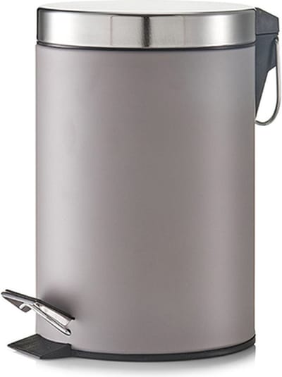 Vuilnisemmer Zeller Grijs Cosmetica Pedal Bin 3 L pedaalemmer