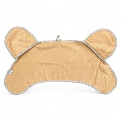 Allecto - Microvezeldoek voor Honden - Absorberende Badhanddoek - Lichtbruin - Handschoenfunctie - Sneldrogend - Geschikt voor Grote Honden - Honde...