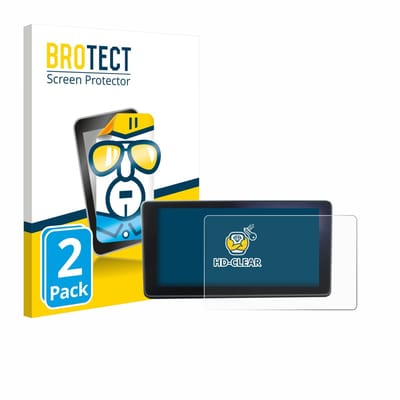 BROTECT - Screenprotector voor Audi A4 B9 2017 MMI Navigation plus MMI-Touch - Folie Beschermfolie transparant 2 Stuks