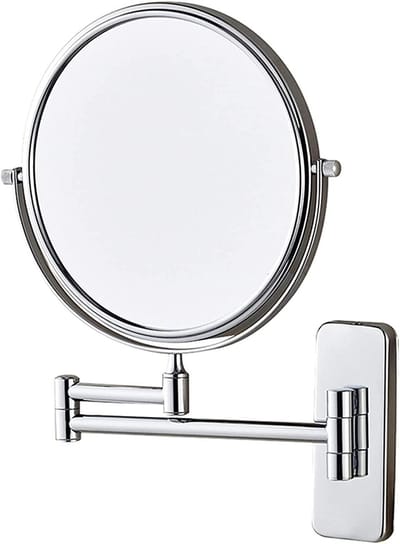 Wandmake-upspiegel - Vergrotende spiegel - Gedetailleerd opmaken - 360 graden draaibaar - 8 inch - Goud