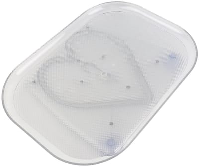 Dailygoods- Lazy Susan Organizer - 360° Roterende Draaitafel - Antislip Zuignappen - Transparant - Stevige PC - 300 x 400mm
