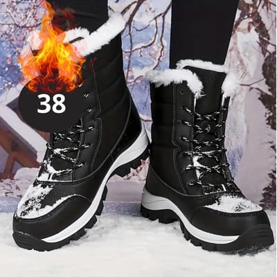 Bovista Snowboots - Sneeuwschoenen - Sneeuwboots - Dames - Wintersport - Ski - Skischoenen - Zwart - 38 - Hoog
