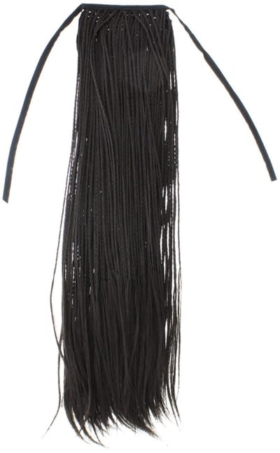 Zac's Alter Ego - 50cm Black Plated Hair Highlights Haarextensie - Zwart