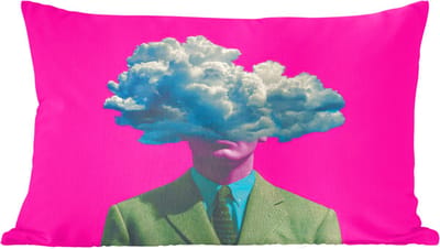 Sierkussens - Kussentjes Woonkamer - 60x40 cm - Man - Pak - Wolk - Roze