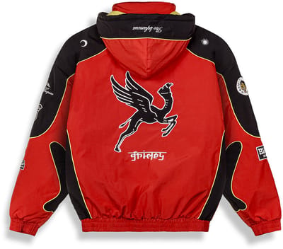 Grimey Race War Sweatshirt Met Rits Rood M