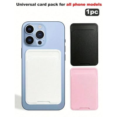 1 st Leer Kaarthouder Compatibel Met Portemonnee Tas Telefoonhoesje Accessoires Voor Leer Kaarthouder Portemonnee Kaart Voor Iphone 14 Pro Max 13 12 Pro Houder Tas roze
