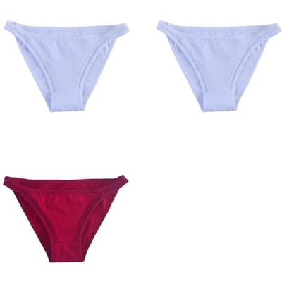 3 Stuks/Set Katoenen Slipjes Dames Lage Taille Slips Vrouwelijk Ondergoed Sexy Lingerie Comfortabele Braziliaanse Slipjes Ademend Ondergoed M-XL XL&3PCS white