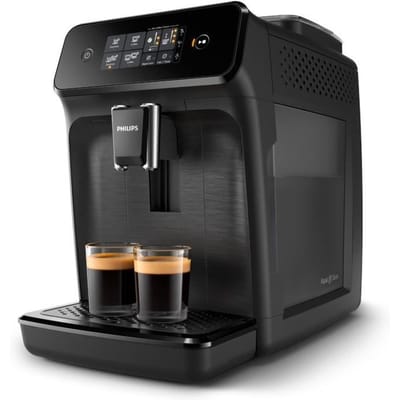 Philips series 1200 - Volautomatische Espressomachine - Keramische molen - AquaClean - 15 Bar - 1,8 L inhoud - Koffiemachine met bonen - Mat Zwart - EP1200/00