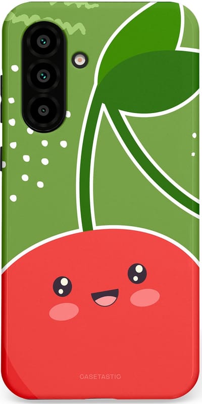 Casetastic Hoesje Geschikt voor Samsung A56 / A36 - Stijlvolle Beschermende Duo-layer Case - Kersenkus