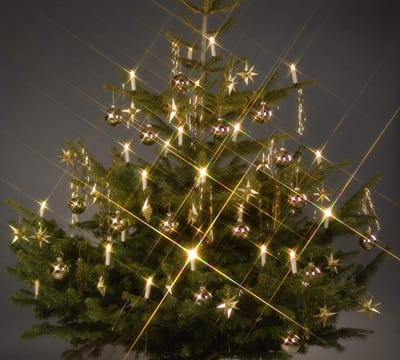24st LED Kerstboomkaarsen met Insteeksysteem Warm Wit - Geschikt voor Binnen en Buiten