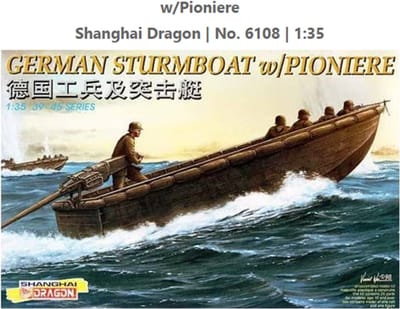 Dragon Modelbouwpakket Militaire voertuigen - 6108 Duitse Sturmboot met Pionière Plastic - 1:35 - Modelbouw
