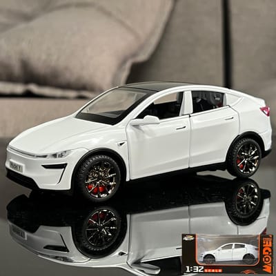 Nieuw 1:32 Model Y Elektrische SUV Legering Speelgoed Auto Model Metaal Diecasts Speelgoed Voertuigen Authentiek Verfijnd Interieur Pull Back Collectie