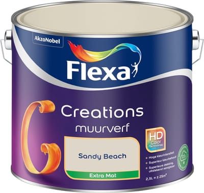 Flexa - Creations Muurverf Extra Mat - Sandy Beach - 2,5 L
