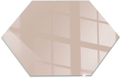 Tulup Kachel Vloerplaat - Kleur Lichtbruin Vloerplaat Voor Kachel - 40 cm x 36,6 cm - Oranje Onderplaat Kachel - Rechthoek Kachel Vloerplaat - Plaat Onder Houtkachel - Vloerplaat Openhaard - Plaat Voor Onder Houtkachel