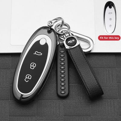 Zinklegering Auto Sleutelhoesje Voor Dongfeng Nammi 01 Afstandsbediening Decoratie Cover Shell Sleutelhanger Ringhouder Fob Interieur Accessoires for NAMMI gray