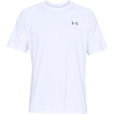 Under Armour UA Tech 2.0 SS Tee-WHT Heren Sportshirt - Wit - Overcast Grijs