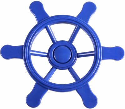 Swing King piraten stuurwiel 34 cm klein (blauw)