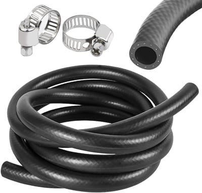 Dailygoods- Koelslang Ø 19 mm - Rubberen Slang - Brandstofslang 1 m - Autobrandstofleiding - Slangklemmen - Duurzaam materiaal