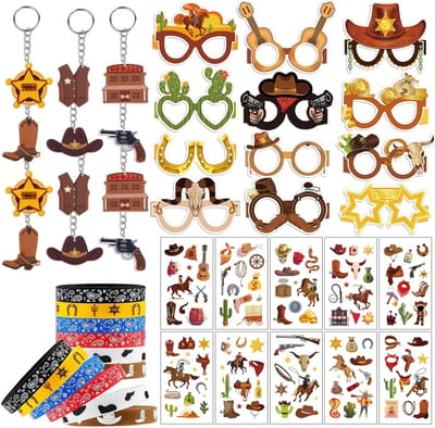 Feestdecoratie Set - Western Cowboy - Kinderfeestje Vieren - Thema Decoratie - 10 Gram - Bruin